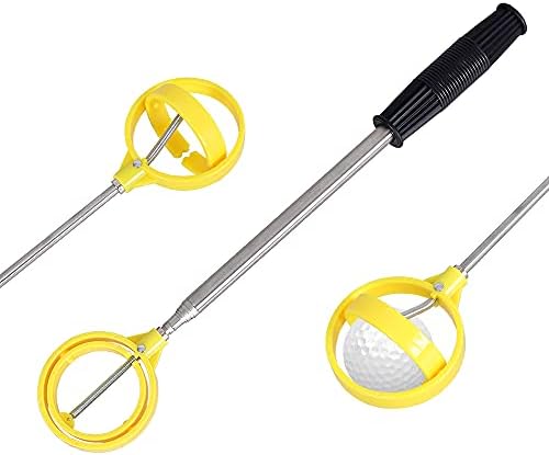 MIGOU Golf Ball Retriever, Stainless Telescopic Golf Ball Retriever for Water with Golf Ball Grabber for Putter, Golf Accessories, Gifts for Golfer MIGOU Golf Ball Retriever, Stainless Telescopic Golf Ball Retriever for Water with Golf Ball Grabber for Putter, Golf Accessories, Gifts for Golfer