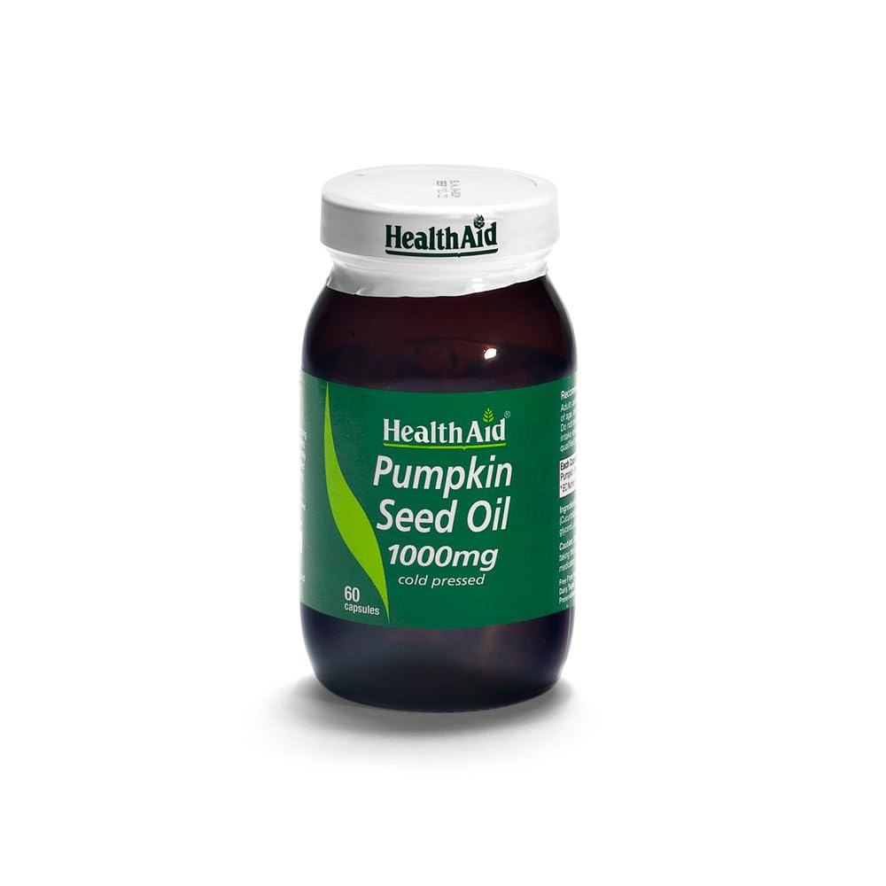HealthAid Pumpkin Seed Oil 1000mg - 60 Capsules