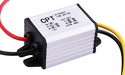Yeeco Step Down Voltage Reducer Converter DC 12V to 6V 3A/18W Buck Power Module Voltage Regulator Transformer Power Supply Board for Car Vehicle Automotive LED Display Radio