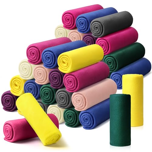 Kinlop 40 Packs Fleece Throw Blankets Bulk, Soft Warm Lightweight