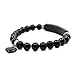Justinstones Gem Semi Precious Gemstone Love Heart Charm Stretch Beaded Bracelet Unisex