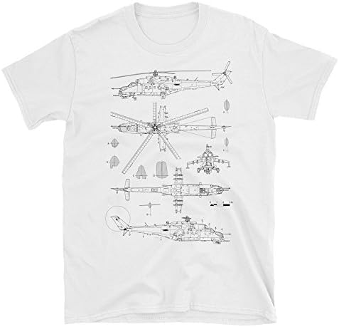 PrintoDTG Airforce Gunship Super Attack Helicopter Mil Mi-35 Army Military T-shirt