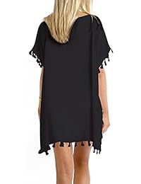 MOLENARI, Blusón Estilizado de Chifón para usar sobre traje de baño