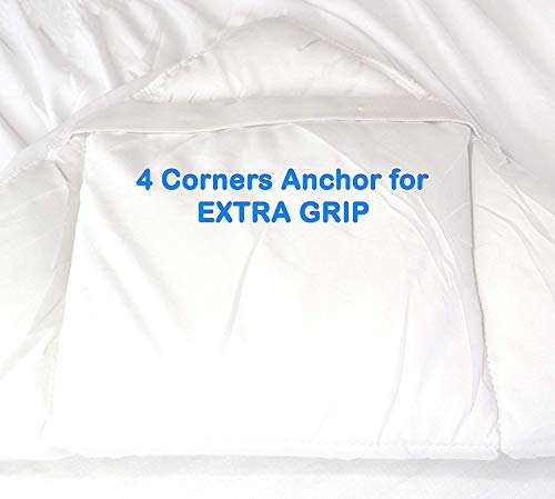 Everest Premium Plus Mattress Pad HypoallergenicQuilted Mattress Topper, Deep Pocket, Stretch to Fit, Microfiber,Extra Plush (Sleeper Sofa Compressed, Sleeper Sofa Queen (60" x 72" + 12" Depth) 15oz) - Thumbnail 4