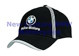 BMW Genuine Motorcycle Motorrad Unisex Police Motors Hat Cap Black One Size