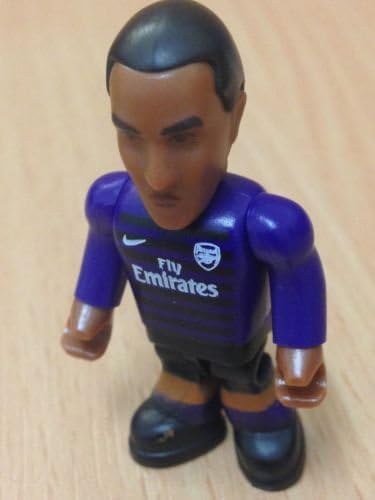 MICRO Football figure Arsenal THEO WALCOTT Fly Emirates Purple away kit model