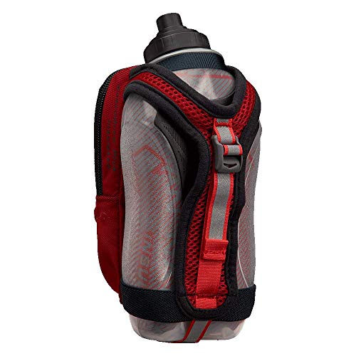 Nathan SpeedDraw Plus Insulated Flask, Handheld Running Water Bottle. Grip Free for Runners