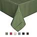 Eforcurtain Rectangle Classic Checkered Tablecloth Spillproof Microfiber Table Cover Home Decor Dark Sage, 60Inch Wide by 102Inch Length
