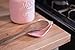 Mason Jar Ceramic Spoon Rest for Stove Top - Stylish Cooking Spoon Holder for Kitchen Counter - Retro & Vintage Utensil Rest - Cute Ladle Holder & Kitchen Decor - Dishwasher & Microwave Safe (Pink)