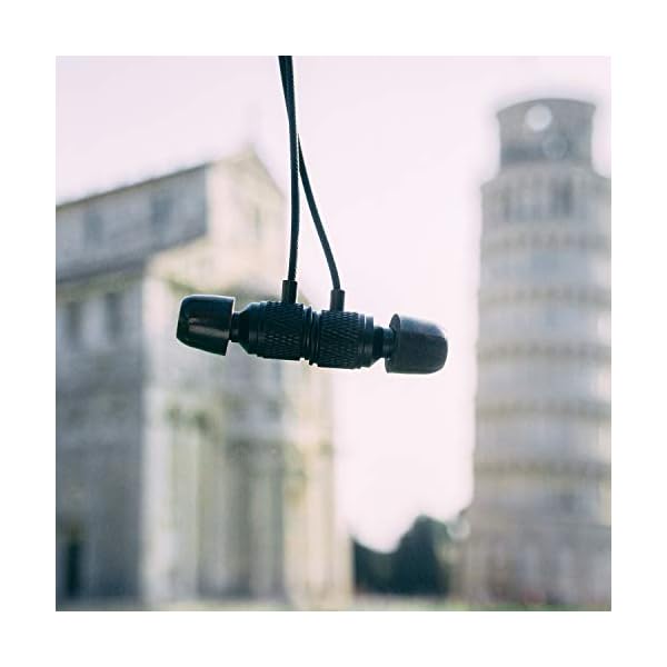 LUDOS ULTRA Auricolari In-Ear Cuffie, Cuffiette con Microfono, Massimo Nero  - Ilgrandebazar