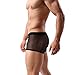 iooico Men's Boxer Briefs, Soft Mesh Underpants See-Through Underwear