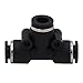 1/4 Push to Connect Fittings Pneumatic Tube Fittings Push Lock Tee, Pack of 10
