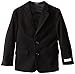 Calvin Klein Boys Bi-Stretch Blazer Suit Jacket, 2-Button Single Breasted Closure, Buttoned Cuffs & Front Flap Pockets, Black, 5