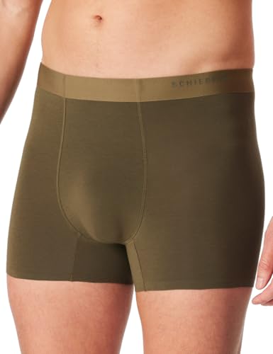 Schiesser Modern Bonded Caleçon Boxeur, Olive, XXL Hommes