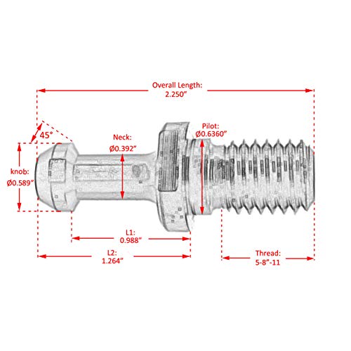 1 Supermotorparts+10pcs+Pull+Retention+CAT40