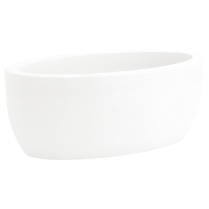 'Vasto' Pflanzschale, frostsicher, oval 50 x 29 x H23 cm, weiß