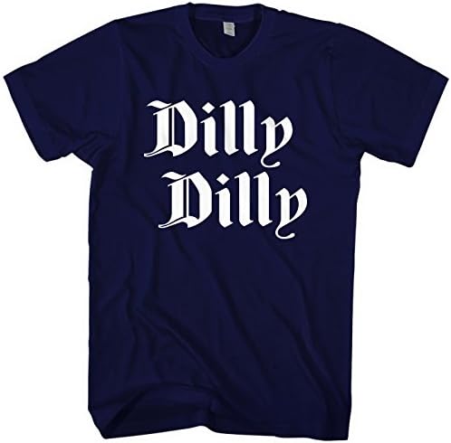 Mixtbrand Men's Dilly Dilly Old English T-Shirt S Navy