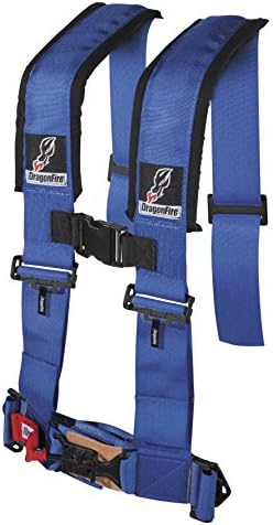 Dragonfire Racing 4-Point 2" Harness Restraints with Sternum Clip (Standard) (Voodoo Blue)