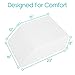 Xtra-Comfort Leg Elevation Pillow for Sleeping, Swelling, Post Surgery - Memory Foam Bed Wedge Pillow- Support Cushion for Pregnancy, Leg, Foot Rest