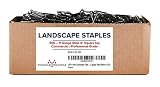 Pinnacle Mercantile 500-4 Inch Garden Landscape Fabric Anchor Staples Thick 11 Gauge Steel Made in USA