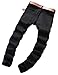 NITAGUT Men's Slim Fit Stretch Destroyed Ripped Skinny Denim Jeans Black-US 34