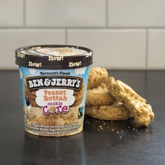 Ben & Jerrys, Ice Cream Core Peanut Butter Cookie, 16 Ounce