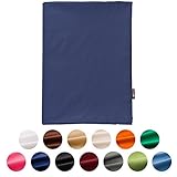 Emoor 100% Cotton Cover Full for Traditional Japanese Floor Futon, Anti-Bacterial & Mite-Resistant & Odor-Resistant, Navy Made in JAPAN