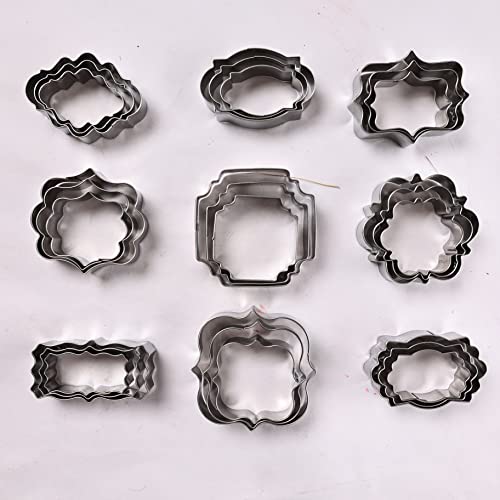 Plaque Frame Cookie Cutters Set Different Frames Plaque and Tiles