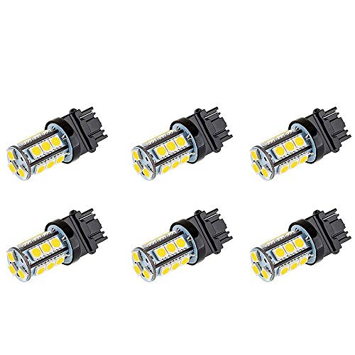 Makergroup S8 3156 Wedge Base LED Light Bulb 12V Low Voltage 3Watt Cool White 6000K-6500K for Outdoor Landscape Lighting and RV Vehicle Automotive Lights 6-Pack