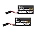 Upow 2 PCS Upgrade Lithium-Polymer Replacement Battery for Parrot AR.Drone 2.0 (1500mAh)