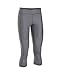Under Armour Women's HeatGear Armour Capri, Carbon Heather/Carbon Heather, Medium