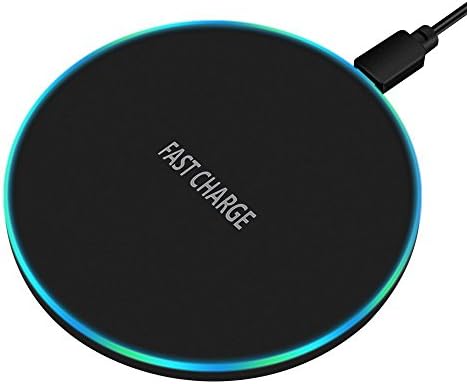 10W Fast Wireless Charger, 7.5W Qi Fast Wireless Charger for iPhone X 8 8 Plus, 10W Fast Charge for Samsung Galaxy Note 8 S8 S8 Plus S7 Edge S6 Edge Plus, 5W for All Qi enabled Phones