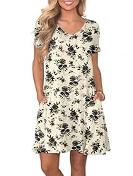 lionstill Women's Casual T Shirt Dress Summer