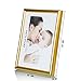 BOJIN 8x10 inch Picture Frames Plastic Table Top Photo Frame 20x25 cm - Gold