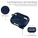 SATLITOG for AirPods Pro(2nd/1st Generation), Protective Silicone Case with Keychain Compatible with Apple AirPods Pro(2022/2019) (Front LED Visible) - Midnight Blue
