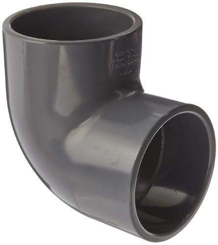 Spears 806 Series PVC Pipe Fitting, 90 Degree Elbow, Schedule 80, 4 ...