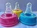 Medela and Dr. Brown Baby Bottle Collar, Nipple, and Lid Replacement Set of 5 FDA Approved BPA Free (YellowCollar)