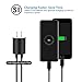 USB Wall Charger, RUN-L 2-Pack 2.4A Universal Power Home Travel Wall Charger Dual USB Port Plug for iPhone 8/X/7/7 plus 6/6 plus 5S 5 Samsung S8 S7 S6, Note 5, HTC, LG and More Device(Black White)