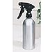 iDesign Metro Aluminum Rustproof Refillable Spray Bottles for Household Cleaners, Personal Products, Travel, Multiple Uses, 4 Pack - 12 oz. - Silver Brushed Aluminum