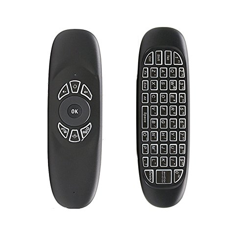 WeChip Wireless C120 Android Remote 2.4G Doule-sided Keyboard 3D Somatic for PC Android TV Box Tablet Game Player (Back light)