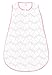 SwaddleDesigns Cotton Sleeping Sack, Lolli Fleur, Pink, Small, Wearable Blanket with 2-way Zipper