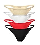 Cotton Whisper Women's Thong Perfect Fit Assorted Color M/L
