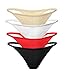 Cotton Whisper Ladies Crotchless Thongs G-String Lingerie Underwear Multi-Color XS/S