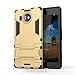 Cocomii Iron Man Armor Microsoft Lumia 950 XL Case, Slim Thin Matte Vertical & Horizontal Kickstand Reinforced Drop Protection Fashion Bumper Cover Compatible with Microsoft Lumia 950 XL (Gold)