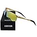 COSVER Mens Sunglasses Polarized Sports UV Protection Sunglasses for Men Metal Frame Ultra Light (Gold Frame/Gold Lens)