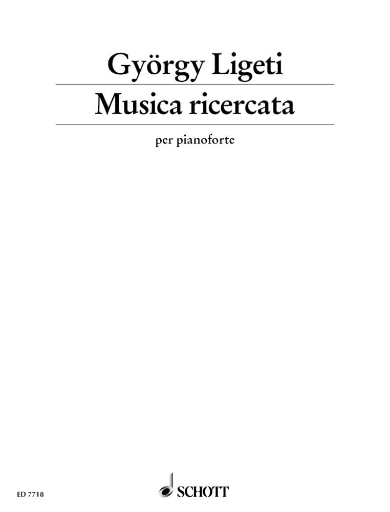 Musica Ricercata: for pianoforte. piano.