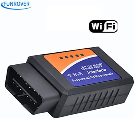 WiFi Wireless OBD-II Mini ELM327 OBD2 Auto Car Diagnostic Scanner Tool Adapter Reader Scan Code Tester for iPhone4S/5 iPad4 iPod mini IOS PC Windows, Android Device