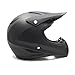 Adult Motorcycle Off Road Helmet DOT - MX ATV Dirt Bike Motocross UTV - Flat Matte Black LARGE with Goggles