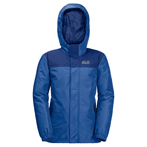 Jack Wolfskin Boy’s B Kayak Falls Waterproof Insulated Jacket, Coastal Blue, Size152(11-12)