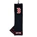 Team Golf MLB Boston Red Sox Embroidered Golf Towel Embroidered Golf Towel, Checkered Scrubber Design, Embroidered Logo